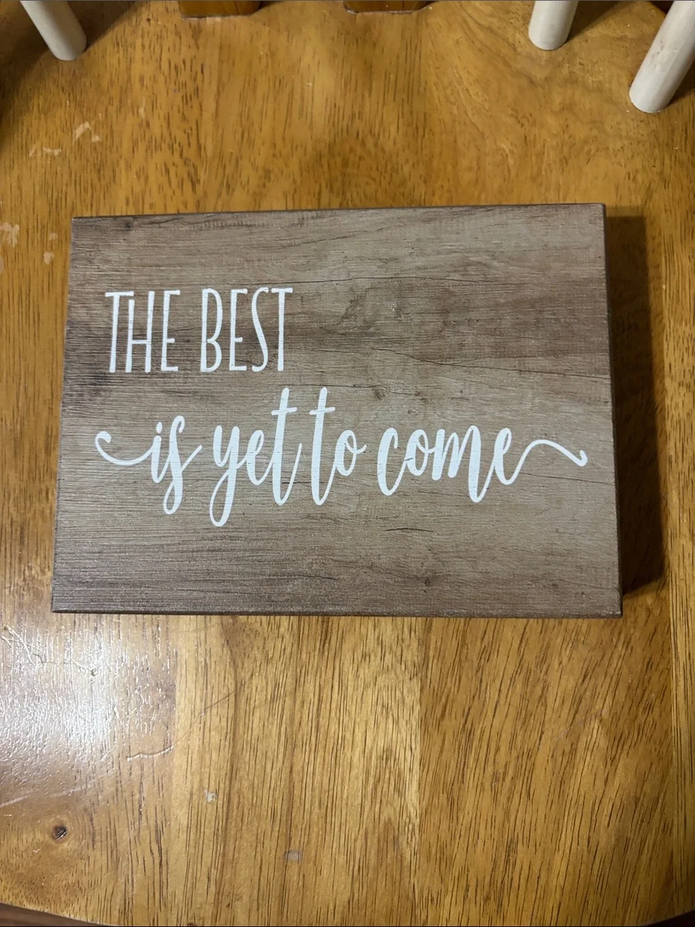 Rustic Brown Wood Wall Sign - 